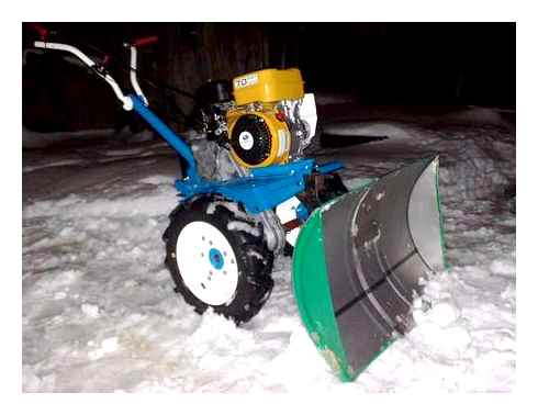 sněhová, radlice, jednonápravový, traktor